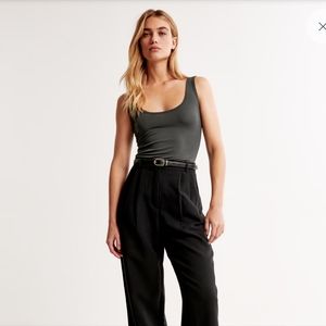 Abercrombie and Fitch Sandwash Rib Tuckable Scoop Neck Tank